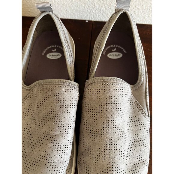 Dr. Scholl's Nova Sneakers 10M Women's Shoes Slip On Gray Perforated Fabric - Picture 8 of 9